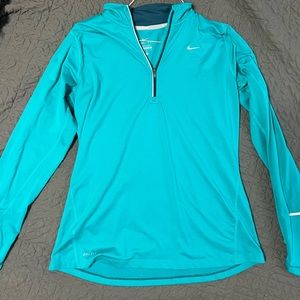 blue nike quarter zip blue
